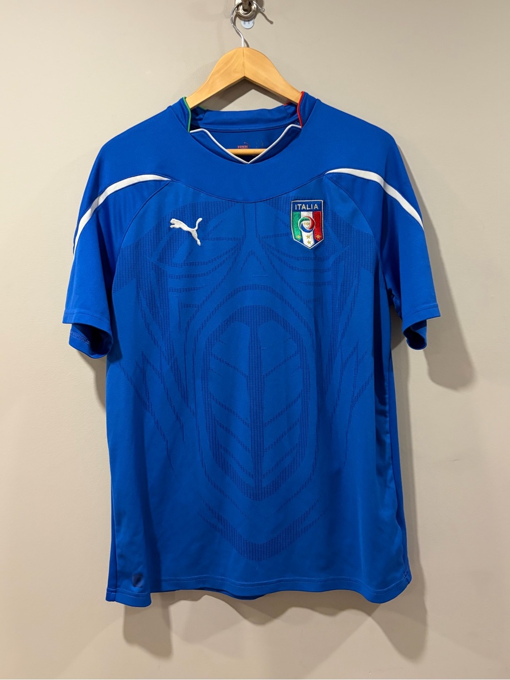 Puma Italy FIGC Soccer Jersey Blue Azzurri World Cup Era – Authentic
